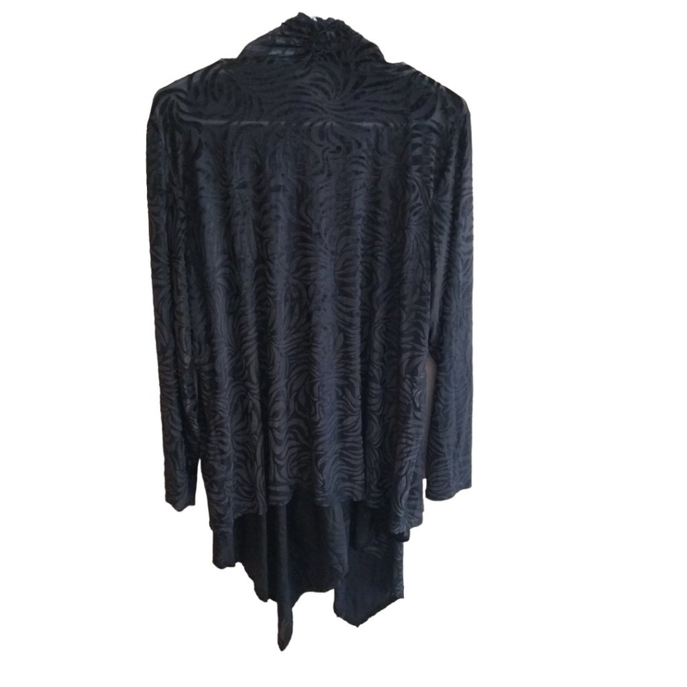 Ruby Rd. Black Cardigan 1XL - Picture 4 of 5